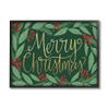 Stupell Industries Merry Christmas Festive Sentiment Chic Holiday Holly view 1