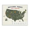 Stupell Industries National Parks Map with Numbered Key United States view 1