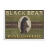 Stupell Industries Black Bear Fine Coffee Rustic Kitchen Mountain Animal view 1