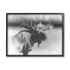 Stupell Industries Moose in Rustic Forest Realistic Pencil Drawing view 1