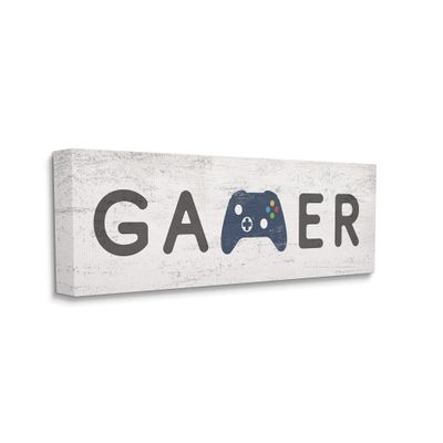Stupell Industries Gamer Typography Kids' Video Game Controller Sign