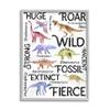 Stupell Industries Prehistoric Dinosaurs and Dino Phrases Playful Illustrations view 1