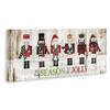 Stupell Industries to Be Jolly Festive Phrase Winter Christmas Nutcrackers, Designed by Jennifer Pugh Canvas Wall Art, 20 x 48, Off- White view 3