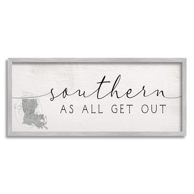 Stupell Industries Louisiana Southern State As All Get Out Slang