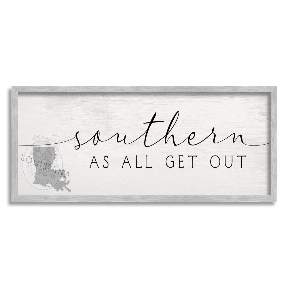 Stupell Industries Louisiana Southern State As All Get Out Slang
