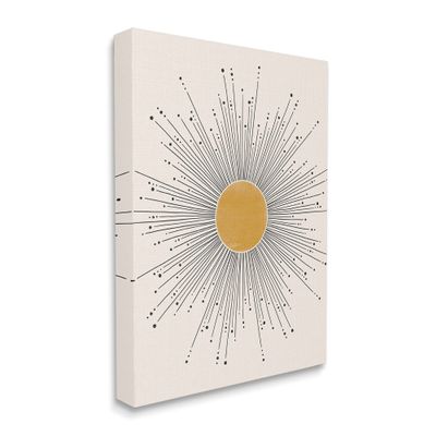 Stupell Industries Art Deco Summer Sun Geometric Line Bursts