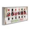 Stupell Industries to Be Jolly Festive Phrase Winter Christmas Nutcrackers, Designed by Jennifer Pugh Gray Framed Wall Art, 13 x 30, Off- White view 3