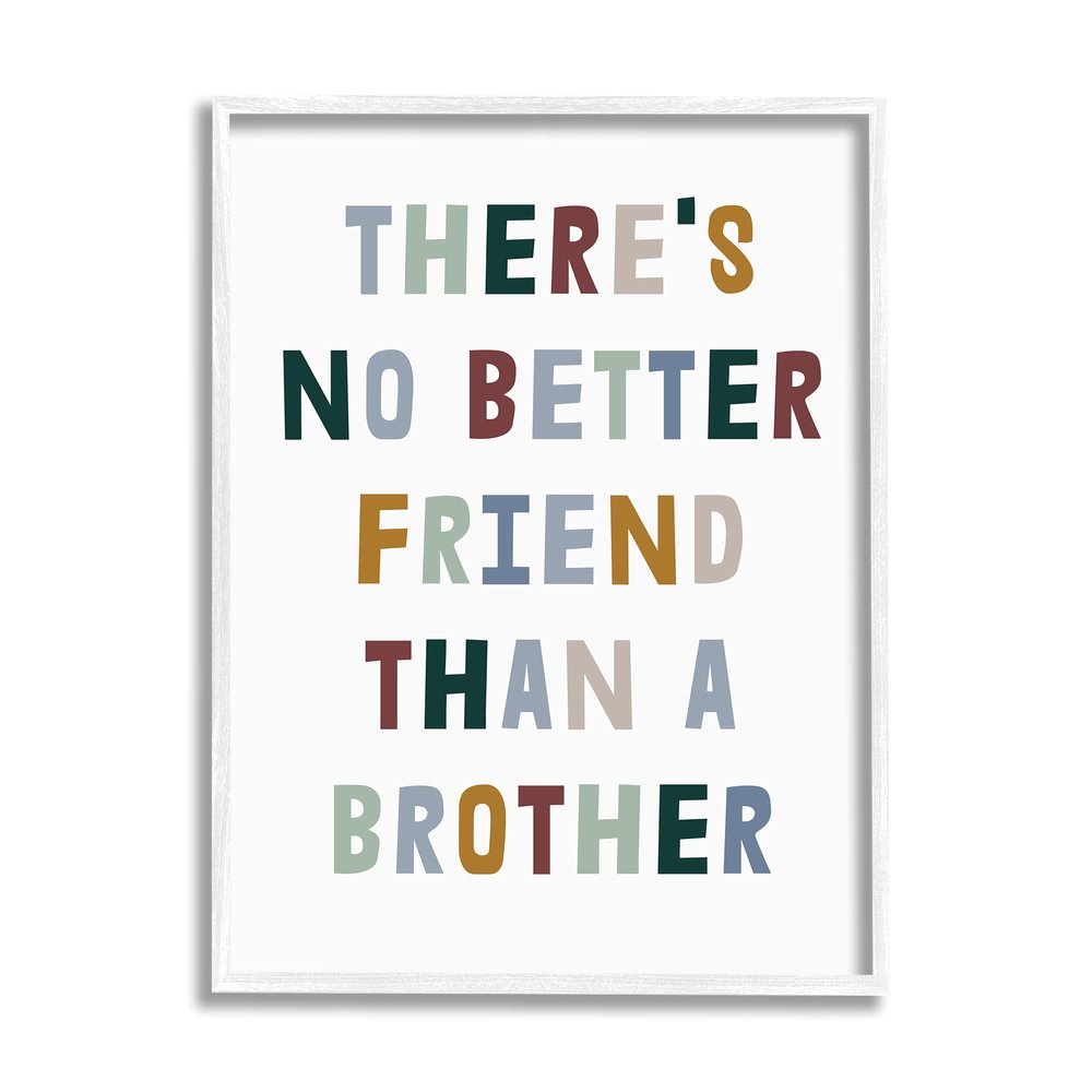 Stupell Industries There's No Better Friend Than a Brother Phrase