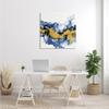 Stupell Industries Abstract Paint Infusion Fluid Blue Yellow Integration view 2