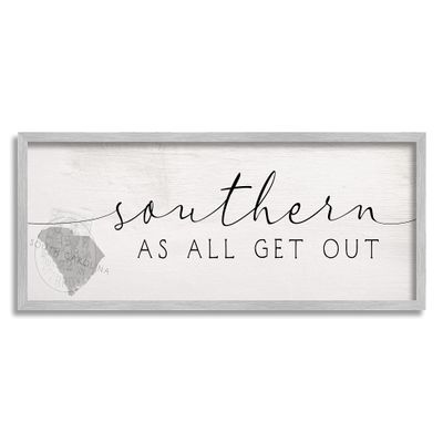 Stupell Industries Southern As All Get Out South Carolina State Slang
