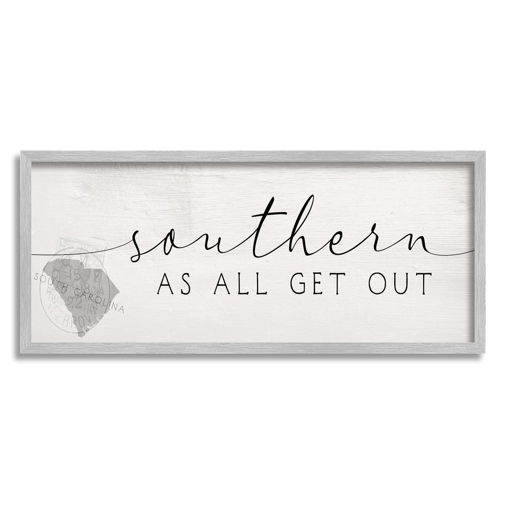 Stupell Industries Southern As All Get Out South Carolina State Slang