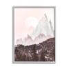 Stupell Industries Mountain Peak Tree Forest Landscape Monochromatic Sun view 1