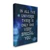 Stupell Industries Only One Very Special You Phrase Blue Universe view 1