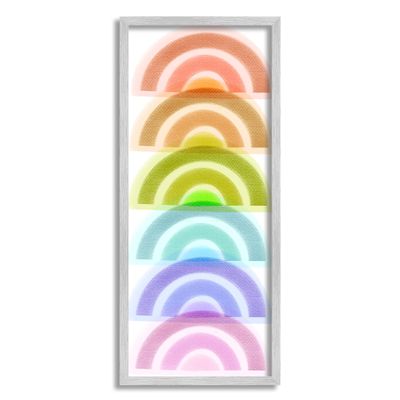 Stupell Industries Stack of Rainbows Kids Bold Playful Arches