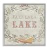 Fa La Lake Rustic Holiday Wreath, 24 x 24 Inch Framed Gicle Print view 1