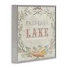 Fa La Lake Rustic Holiday Wreath, 24 x 24 Inch Framed Gicle Print view 2