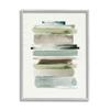 Stupell Industries Thick Line Shape Abstraction Green Brown Striped Layers view 1