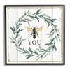 Stupell Industries Bee You Quote Farm Floral Insect Pun view 1