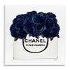 Stupell Industries 'Trendy Chic Navy Blue Roses', Wall Plaque Art, 12 x 12 Inches, Easy to Hang and Sturdy, Made in USA, by Amanda Greenwood view 1
