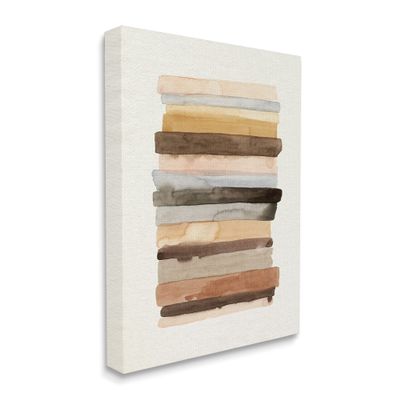Stupell Industries Modern Color Abstraction Layered Earth Tone Shapes