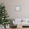 Stupell Industries Nativity Barn Stable Christmas Holiday Rustic Scene, Designed by Andi Metz Black Framed Wall Art, 16 x 20, Blue view 2