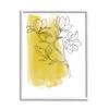 Stupell Industries Tree Blossom Branch Line Drawing Yellow Brush Pattern view 1