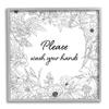Stupell Industries Wash Your Hands Bathroom Sign Spring Floral Border Framed Wall Art view 1