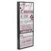 Stupell Industries Sweet Girl Inspirational Phrases Soft Pink Florals, Designed by Kim Allen Black Framed Wall Art, 13 x 30 view 3