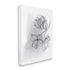 Stupell Industries Lily Floral Line Drawing Over Abstract Brush Pattern view 1