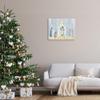 Stupell Industries Nativity Barn Stable Christmas Holiday Rustic Scene, Designed by Andi Metz Canvas Wall Art, 24x30, Blue view 2