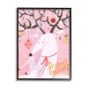 Stupell Industries Season's Greetings Sentiment Playful Christmas Ornament Reindeer view 1