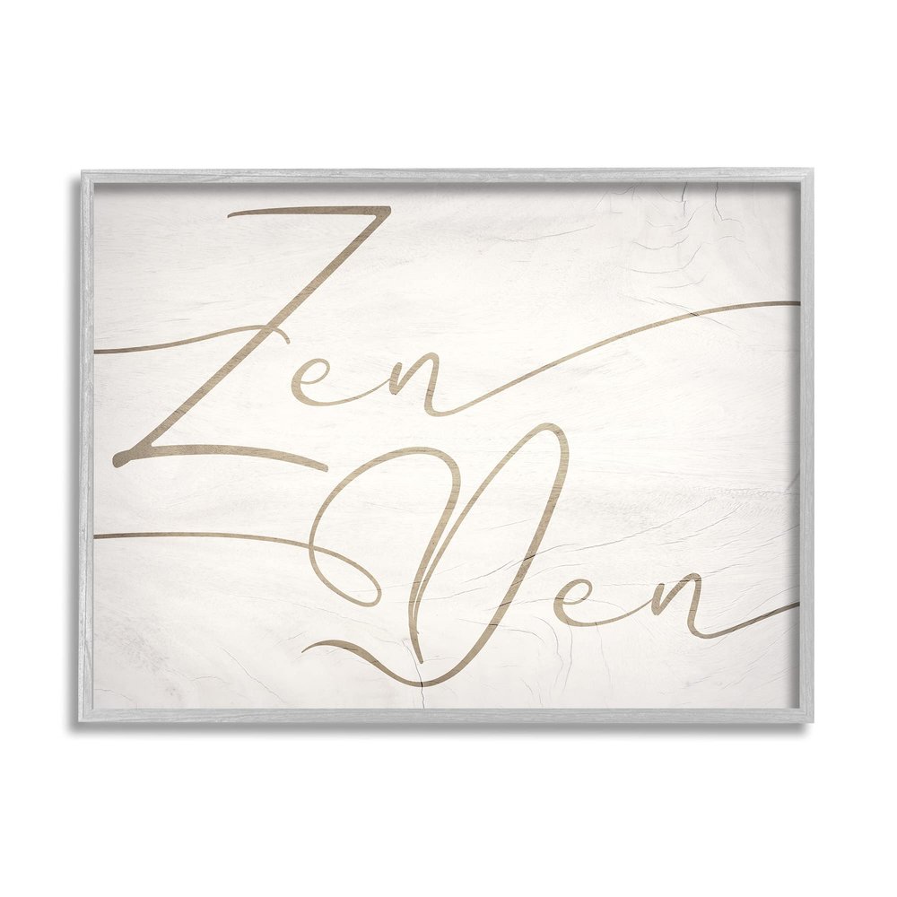 Stupell Industries Relaxing Zen Den Sign Minimal Charming Typography