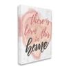 Stupell Industries Love in This Home Phrase Floral Pattern Heart view 1
