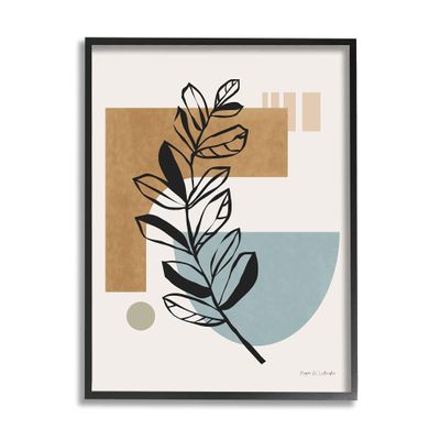 Stupell Industries Desert Geometric Shape Abstraction Botanical Plant Outline