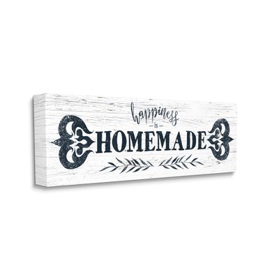Stupell Industries Happiness is Homemade Sentiment Country Grain Pattern