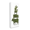 Stupell Industries Farm Animal Stack Green Grass Pattern Silhouette view 1