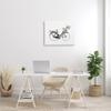 Stupell Industries Spring Floral Bicycle Basket Minimal Over White view 2
