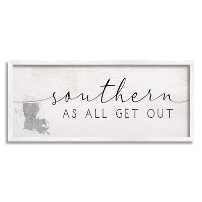 Stupell Industries Louisiana Southern State As All Get Out Slang
