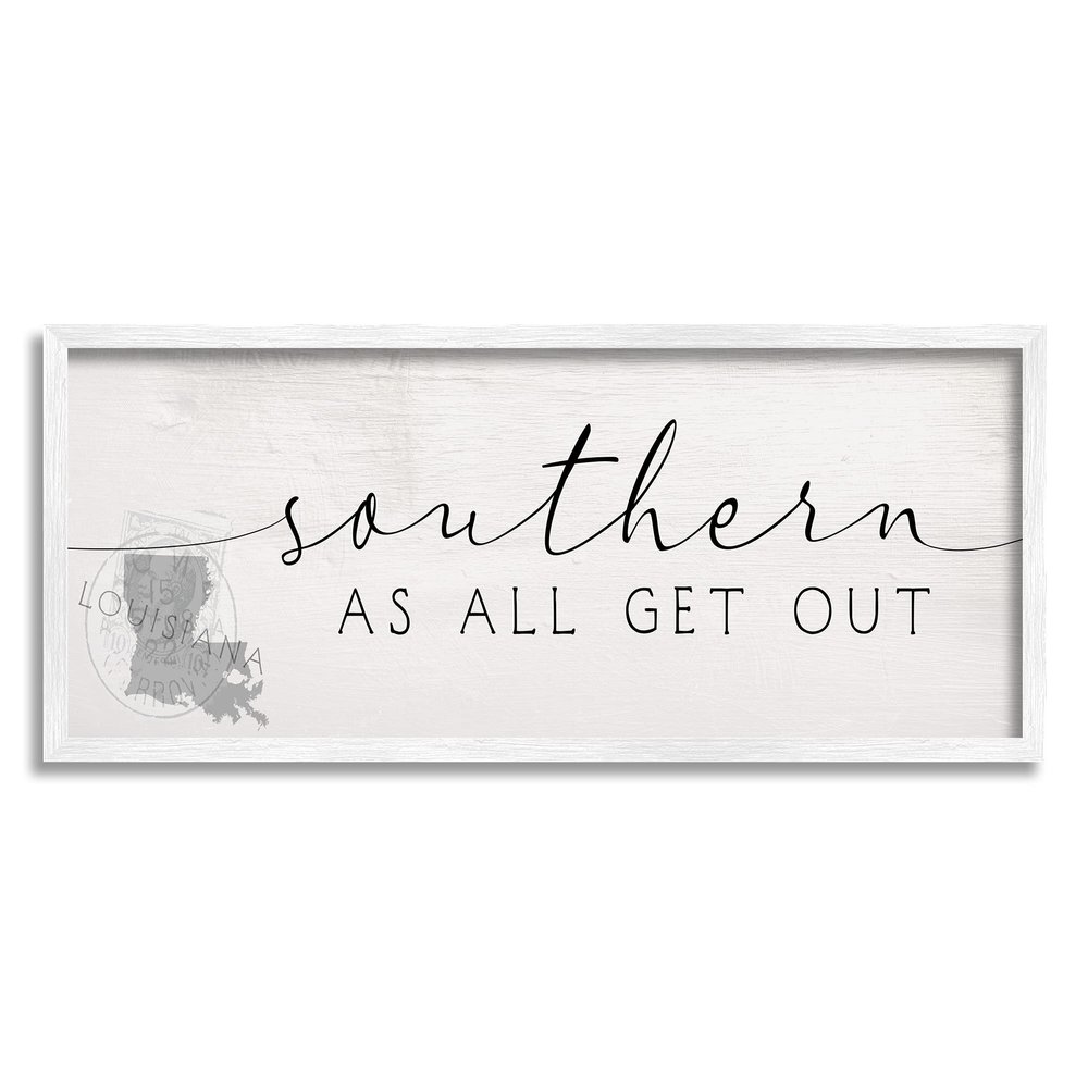 Stupell Industries Louisiana Southern State As All Get Out Slang