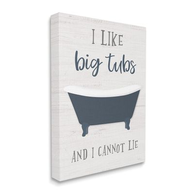 Stupell Industries Like Big Tubs Bathroom Phrase Good Hygiene Humor
