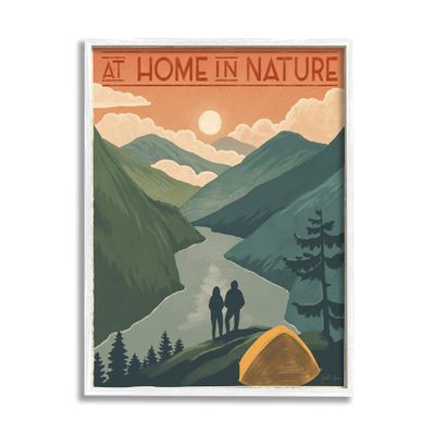 Stupell Industries at Home in Nature Phrase Camping Tent Mountains