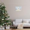 Stupell Industries Nativity Barn Stable Christmas Holiday Rustic Scene, Designed by Andi Metz White Framed Wall Art, 16 x 20, Blue view 2