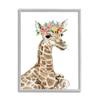 Stupell Industries Baby Giraffe Boho Fashion Spring Floral Crown view 1