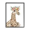 Stupell Industries Baby Giraffe Boho Fashion Spring Floral Crown view 1