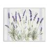 Stupell Industries Lavender Floral Cluster Farmhouse Bistro Stripes, Designed by Danhui NAI White Framed Wall Art, 16 x 20, Multi-Color view 1