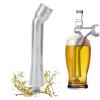 Beer Tap,Stainless Steel Beer Turbo Faucet,Fast to Reduce Foam,Dispensing Equipment for adjustable Beer Coffee Faucet,Beer Brewing Turbo Faucet Tube 5.3In view 3