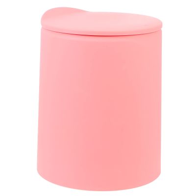 Cabilock Sturdy Plastic Kitchen Trash Can Push Lid Large Opening Bedroom Bathroom Mini Size