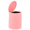 Cabilock Sturdy Plastic Kitchen Trash Can Push Lid Large Opening Bedroom Bathroom Mini Size view 2