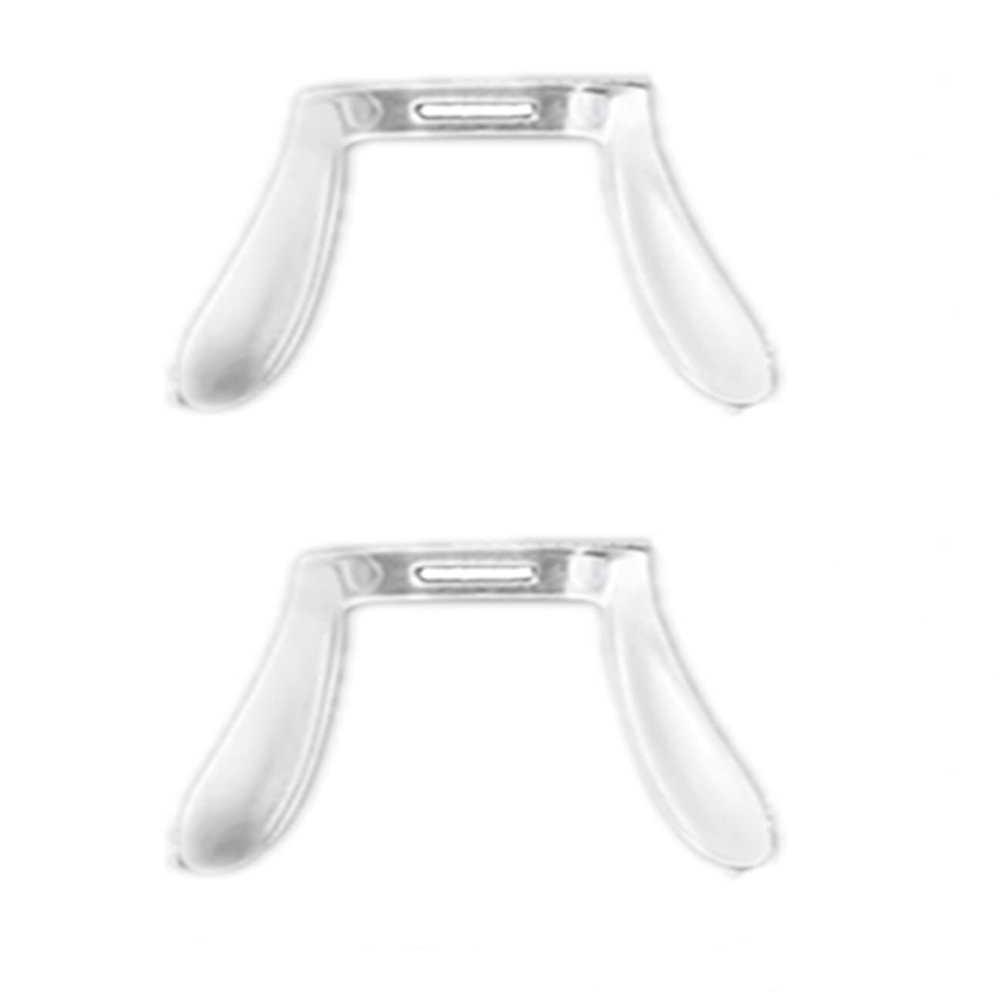 Clear Transparent Rubber Silicon Conjoined Saddle Anti-Slip Nose Bridge Pads for Glasses Sunglasses Frames Eyeglasses Spectacles HNP412 (Clear - 2 Sets)