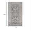 SUPERIOR Indoor Runner Rug, Plush Carpet Cover, Traditional Oriental Medallion, Perfect for Hallway, Entryway, Living Room, Dining, Bedroom, Office, Kitchen, Glendale Collection, 2' 7" x 10', Grey view 2